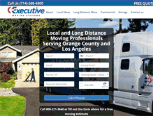 Tablet Screenshot of executivemovingsystems.com